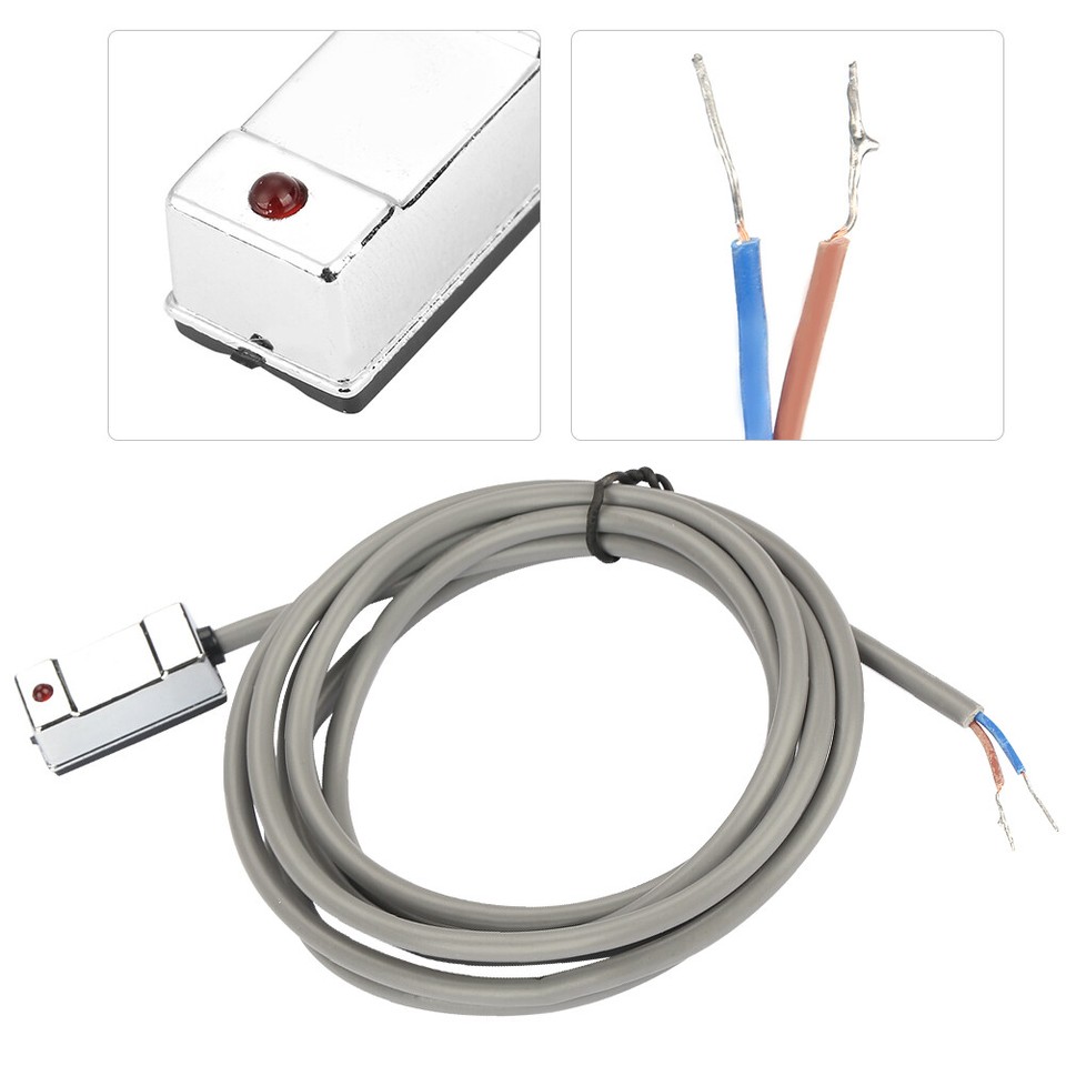 Interrupteur à Lame Magnétique (reed Switch) CS1-G - Tension 5-240V AC/DC - Voyant LED Rouge