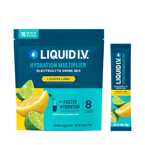 Liquid I.V.  Hydration Multiplier  - Lemon Lime - Hydration Powder Packets |