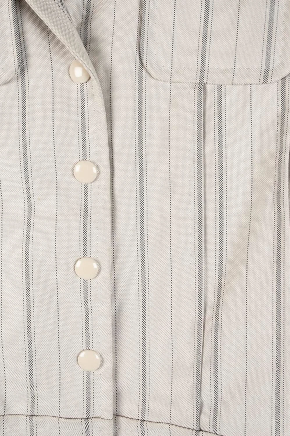 LOUIS VUITTON（LV） Giacca a scatto originale Louis Vuitton donna beige a righe taglia 38(M) H3706