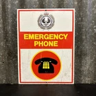 Emergency Telephone South Australia Police Vintage Tin Sign