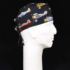 Vintage War Planes Theme Scrub Hat