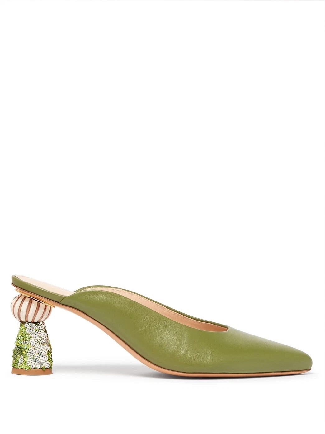 Jacquemus — NIB Women Jacquemus Les Mules Maceio Olive Leather Mules 7.5