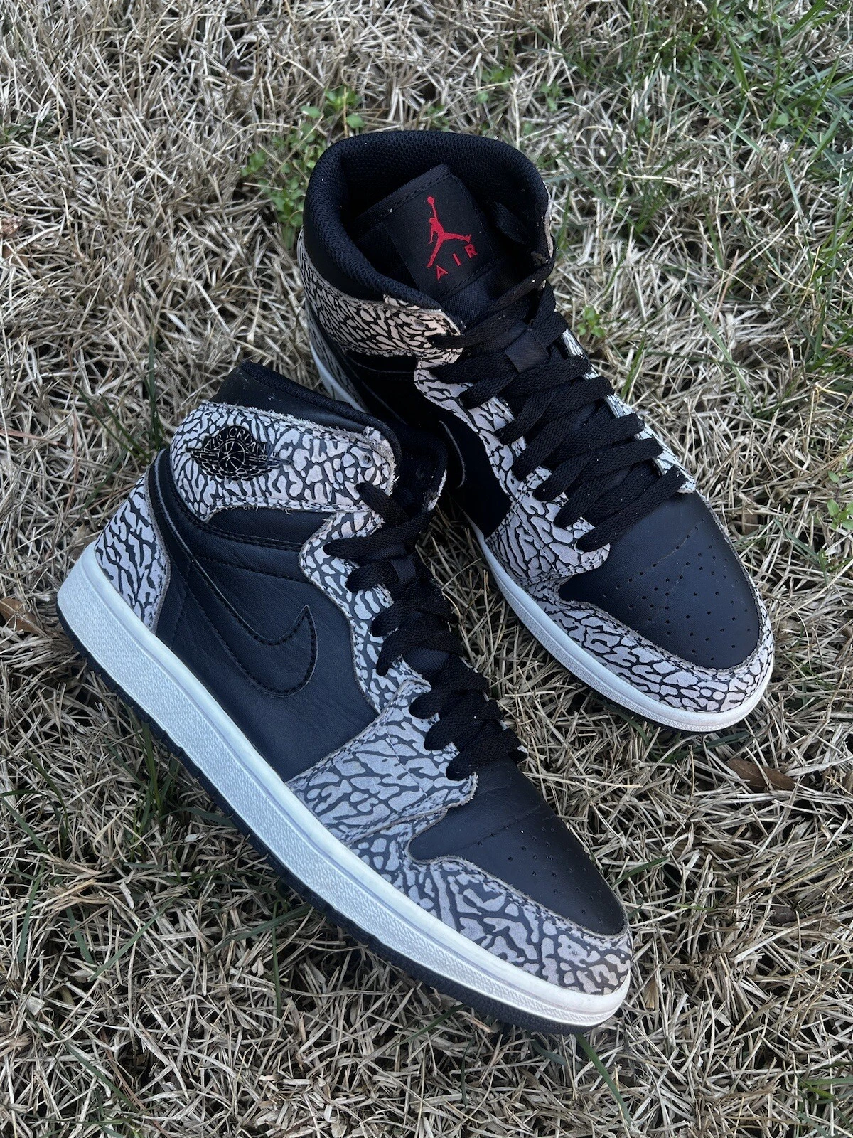 Chaussures homme CLEAN Air Jordan 1 High noir éléphant 2016 pointure 8,5