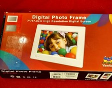 NIB Black ViewSonic 7" Digital Photo Frame High Resolution Digital Screen