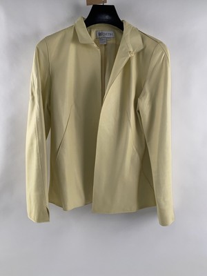 bright yellow leather jacket