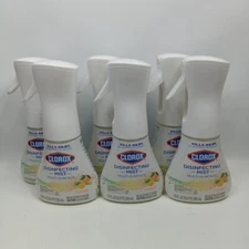 Clorox Disinfecting Sanitizing MultiSurface Mist Spray 10oz Lemongrass 6 Pack