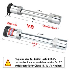 Hitch Pin Lock Trailer Hitch Lock Black Hitch Pin Tow Receiver Lock