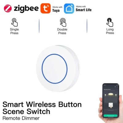 Tuya Smart Life IoBroker ZigBee Smart Button singel double triple long klick
