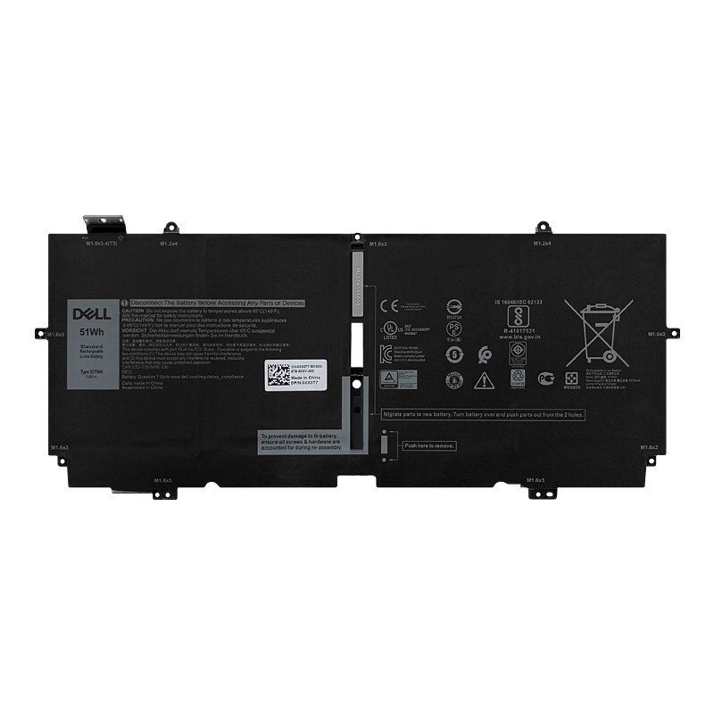 NEW Genuine 52TWH Battery For Dell XPS 13 7390 2-in-1 P103G 