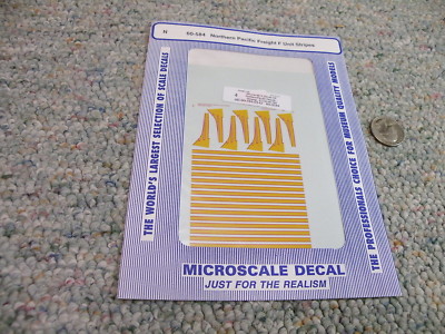 Microscale decals N 60-584 Northern Pacific freight F unit stripes   J61
