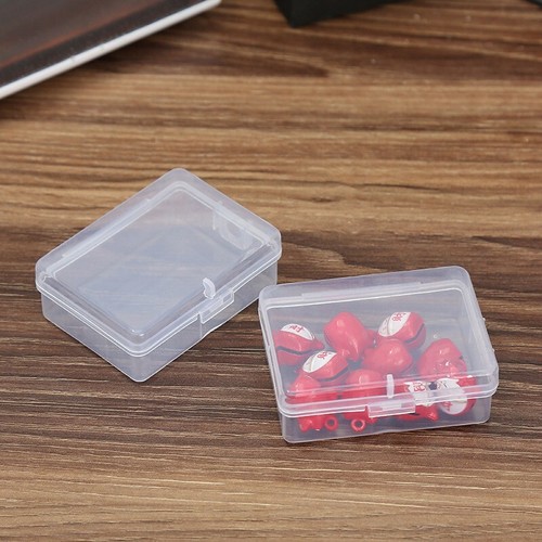 10x Mini Clear Storage Box Sewing Beads Needle Case Organizer Clamp Shell Holder - Picture 6 of 8