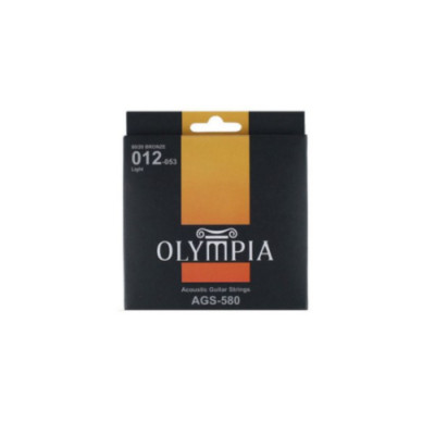 OLYMPIA 80/20 Bronze Light Gauge(012-053) AGS-580 Acoustic Guitar Strings