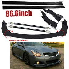Front Bumper Lip Chin Spoiler Splitter Body Kit For Nissan Altima Glossy Black