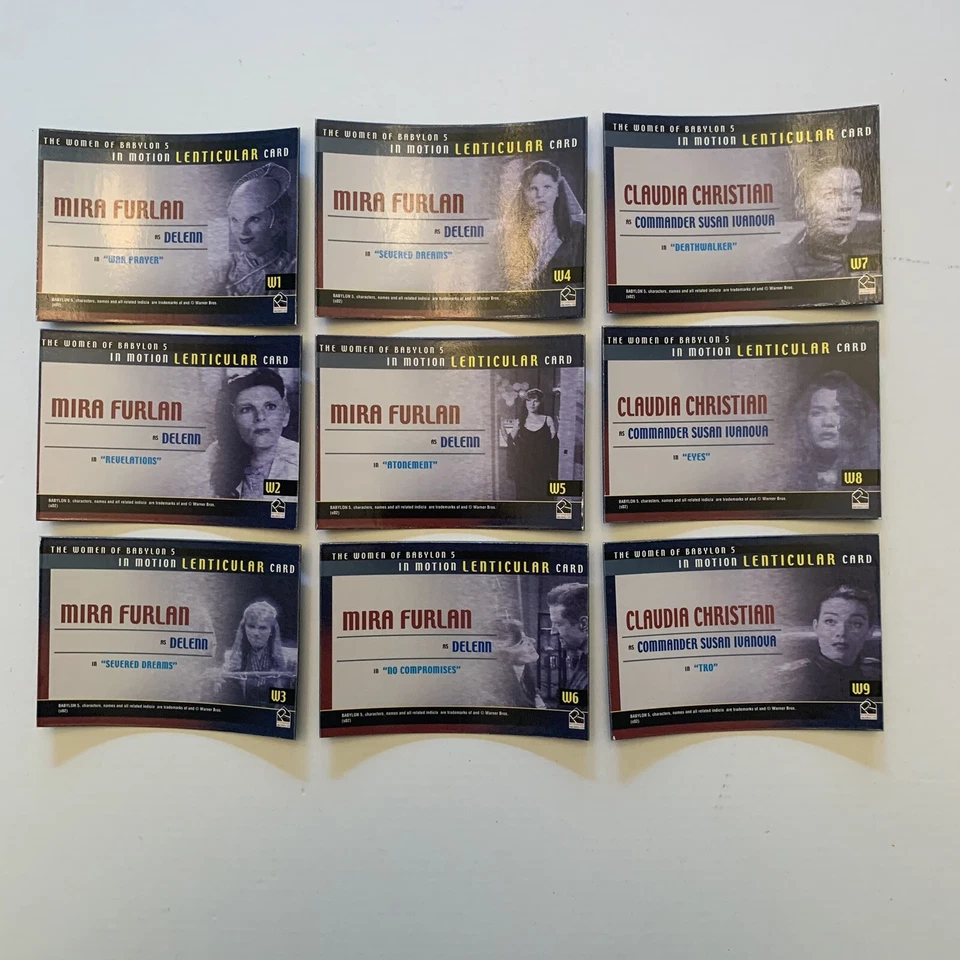 Complete Babylon 5 Chase Insert Lenticular Complete Set W1-W21 - Image 4 of 4