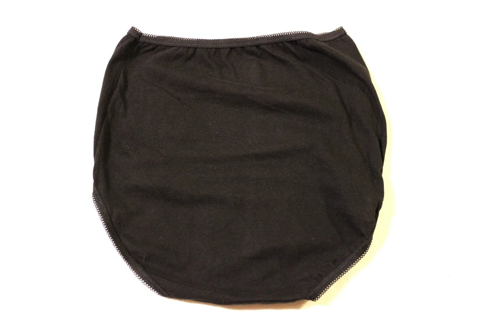 Faded Glory Ladies Briefs, Package of 3, Size M/6, Color Black, New with Tags - Image 3 of 4