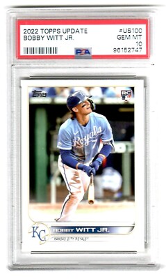 Graded Baseball Cards PSA 10 2022 Topps Update Bobby Witt Jr