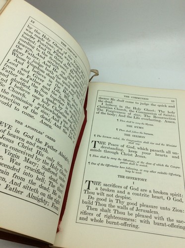 COMMON SERVICE BOOK OF THE LUTHERAN CHURCH - 1917 - leather Protestant - Picture 4 of 6