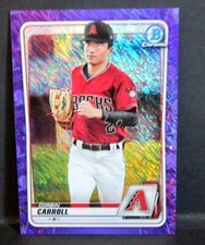 Corbin Carroll 2021 Bowman Chrome Prospects Purple Refractor Rookie!Diamondbacks