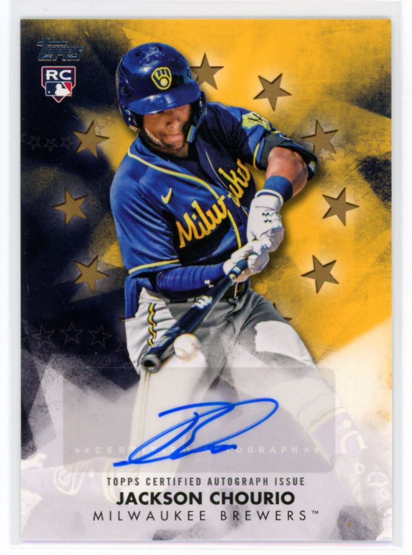 2024 Topps Update Baseball Stars Autographs Gold Jackson Chourio RC Auto 33/50