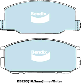 Brake Disc Pad Set Bendix DB265 GCT For Lotus Esprit Excel Toyota Celica - Picture 1 of 2