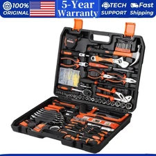236 Socket Wrench Mixed Tool Set Hand Tool Kit with Plastic Toolbox Storage Case