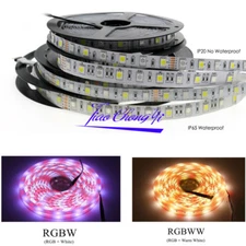 DC12V 5M SMD 5050 RGB LED Strip Waterproof 300LED RGBW RGBWW LED Light Strips