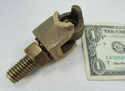 New Penn Union Bronze Eyebolt Connectors 1/4'' Bar 6 Sol. to 250KCMIL CU LSN-025N