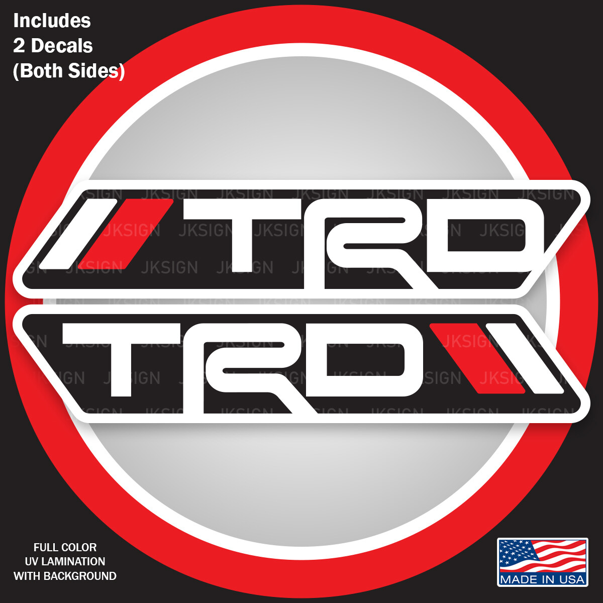 TRD PRO RACING BEDSIDES Decal FITS on TOYOTA SUPRA CAMRY COROLLA
