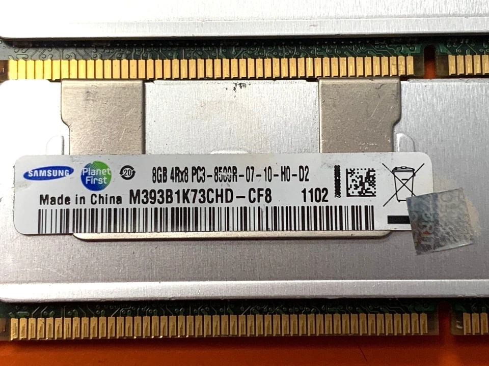 🔥MEMORIA RAM SAMSUNG 24GB (3X8GB) 4Rx8 PC3-8500R M393B1K73CHD-CF8 Foto 2 de 3