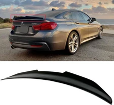 FITS 2014-2020 BMW F36 4 SERIES GRAND COUPE GLOSSY BLACK PSM STYLE TRUNK SPOILER
