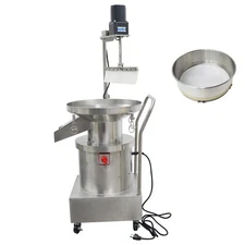 110V 16.5" Liquid Filtering Vibrating Screen Viscous Sifter w/ Stirring 50Mesh