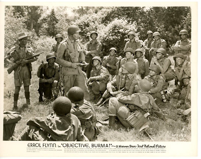 Vintage 8x10 Phot Objective, Burma! 1945 Errol Flynn James Brown George Tobias