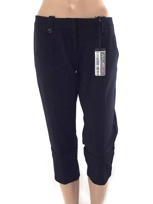 Divina Damen Kniehose 42 W28 M Medium dunkelblau Made Italy Capri