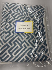 Matouk Schumacher MSC058 Gabriel Standard Sham 21x27 Corded Edge Blue