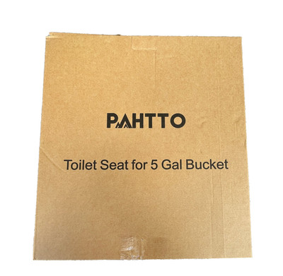 Pahtto Portable Emergency Toilet Seat for 5 Gallon Buckets Outdoor Camping