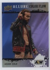 2022 Upper Deck Allure AEW Color Flow Blue Purple 150/199 Adam Cole #R-35 11q6