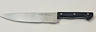 Vtg. Gerber Balance Plus Cooking Chef Knife  8'' Cooks Made in USA 13.5  Length