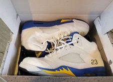Zapatos Air Jordan 5 Retro Laney 2013 para hombre talla 11,5 136027-189 en caja excelentes