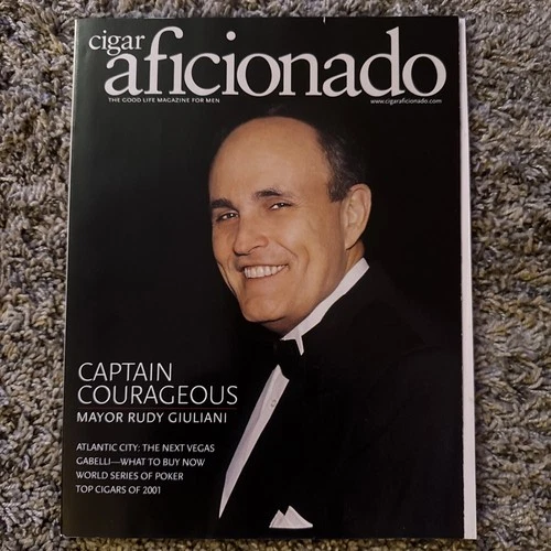 Cigar Aficionado Magazine Dec 2001 New York City Republican Mayor Rudy Giuliani