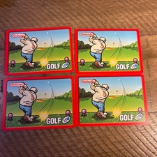 Nintendo e-Reader Golf Card Lot Of 4 (1, 3, 4, 5)