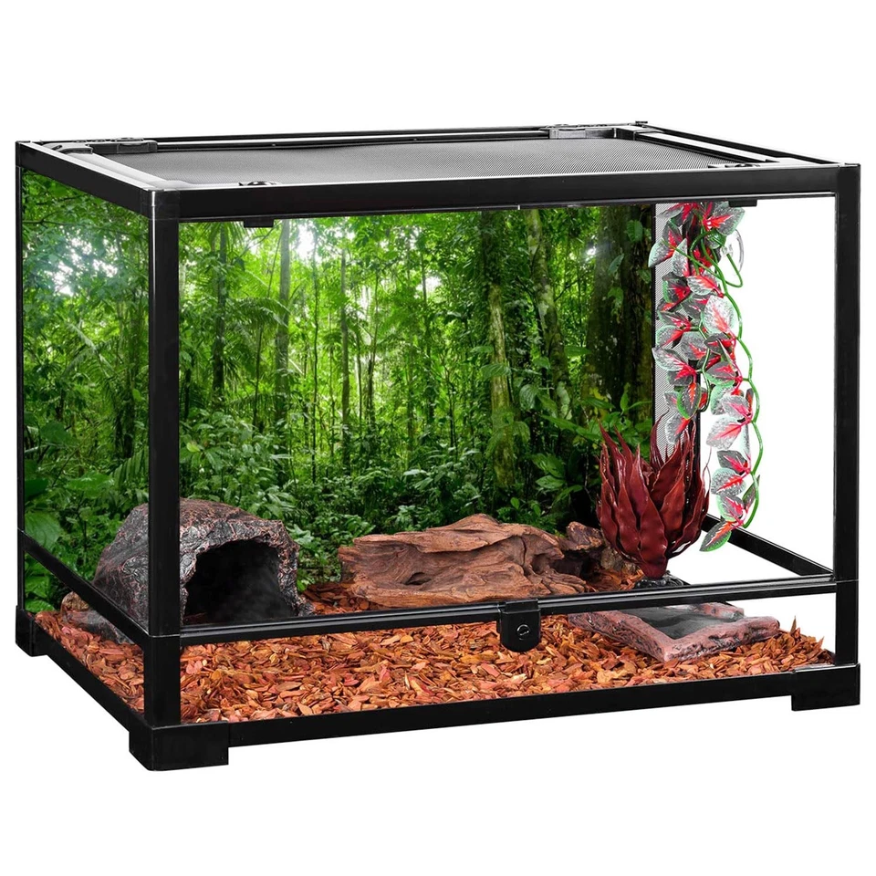 Fondo de terrario 48X18 pulgadas fondo de acuario tropical verde enorme árbol R Foto 2 de 4