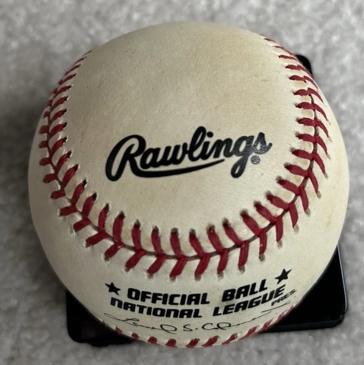 Rico Brogna Autograph SIGNED ONL Leonard Coleman Baseball - Image 3 of 4