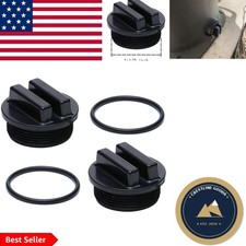 Essential 2-Pack Winterizing Pool Filter Drain Plugs 1.5" Threaded with O-Ring