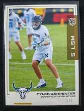 Tyler Carpenter 2025 Premier Lacrosse League PLL Flagship Gold Card #1/1