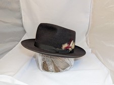 Vintage Bond Royal Quality Cavalier Fur Felt Brown Fedora - Size 7 1/8