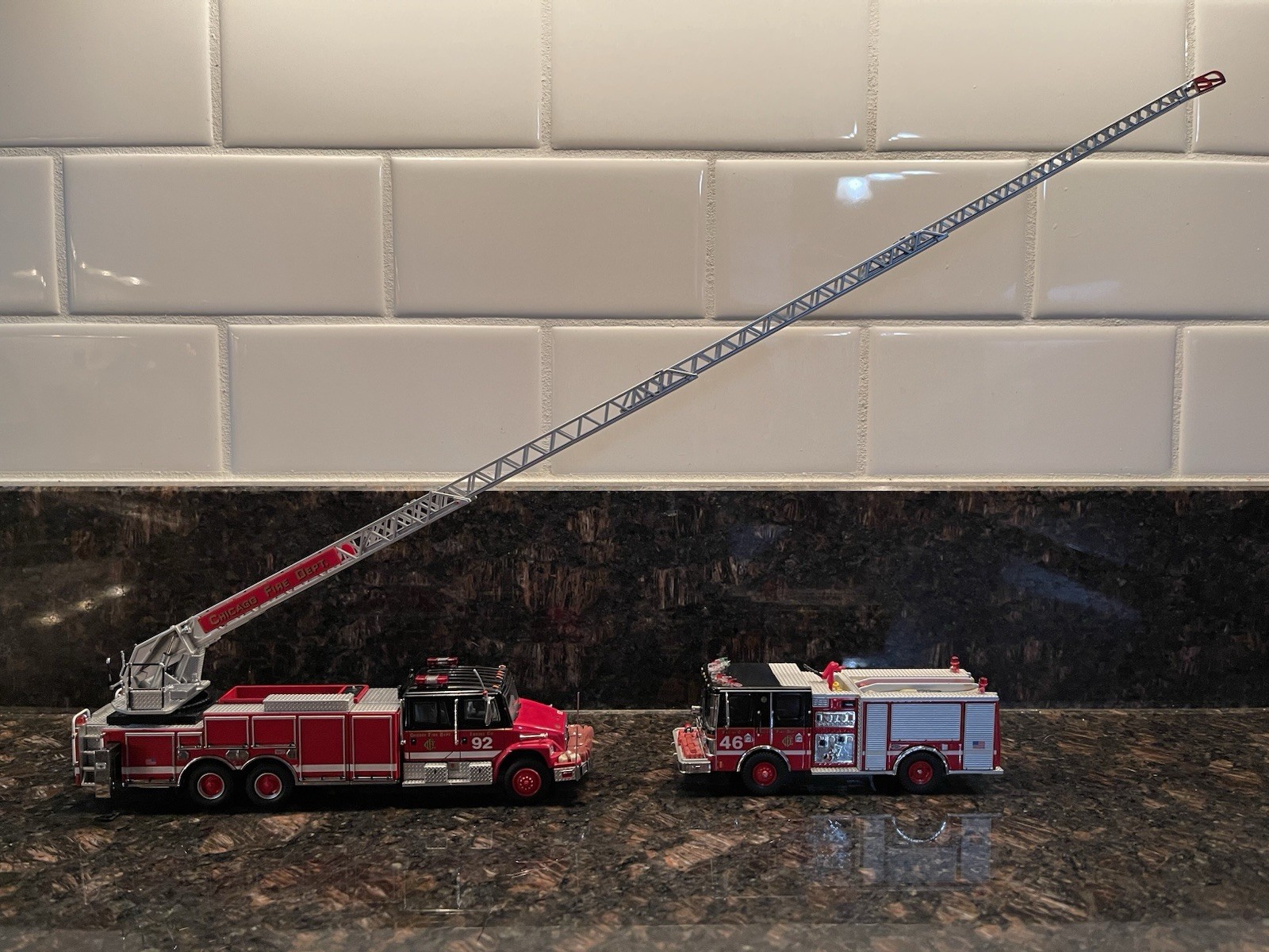 Code 3 Custom Chicago Fire Department Ladder Co. 92 + Engine Co. 46 ...
