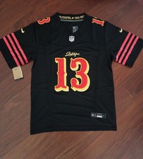 Brock Purdy 13 Stitched Black 49ers Jersey