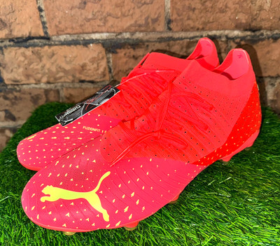 New Mens Puma Future Z 2.4 FG AG Soccer Cleats 106999-03 Bright Red Sz 12