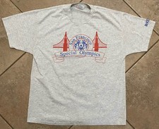 Vintage San Francisco Ca Special Olympics Tshirt Single Stitch XL Gray McKesson