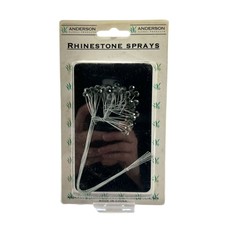 Black Diamond Rhinestone Sprays Anderson Floral Products 12 Stems NIP Corsages